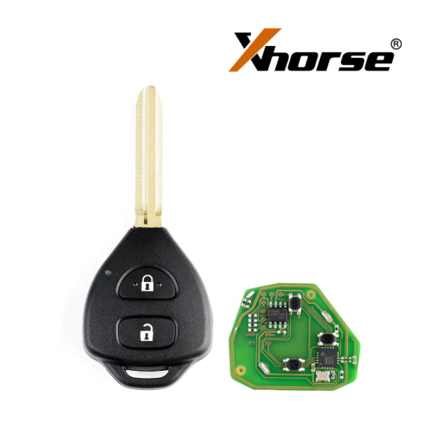 Xhorse XKTO05EN Wire Remote Key for Toyota Flat 2 Buttons