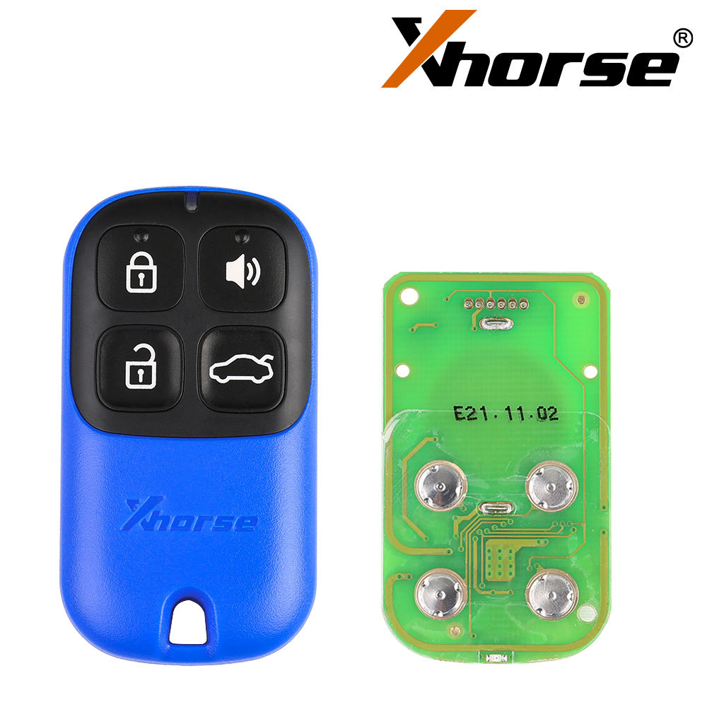XHORSE XKXH01EN Universal Remote Key 4 Buttons blue