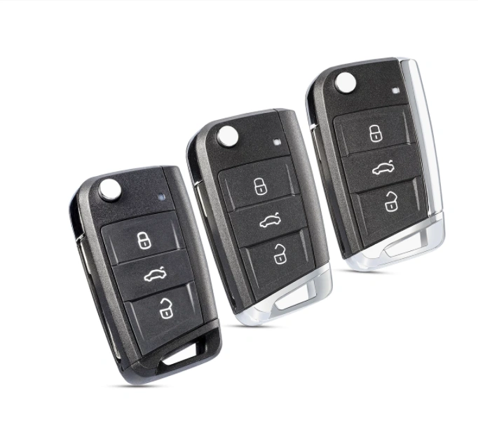 For VW 3 button Flip Key Shell For Volkswagen VW Golf 7 Mk7