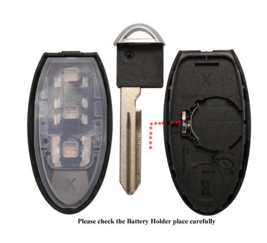 For Nissan Sunny Murano 2 3 4 Button Keyless Entry Remote Key Shell