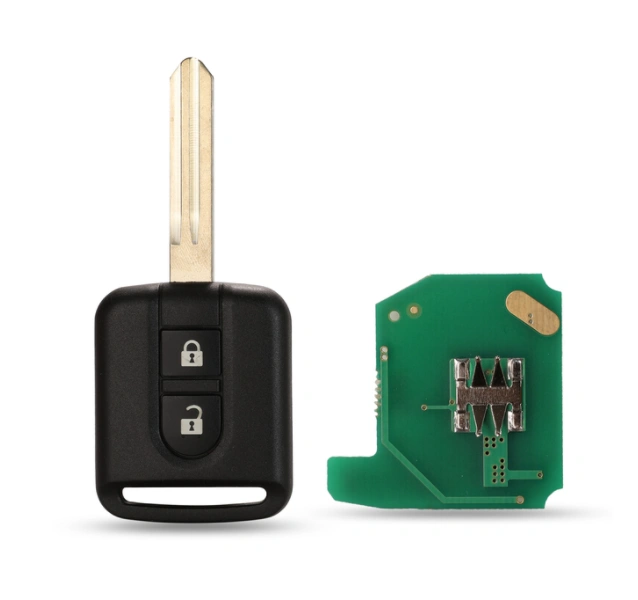 For Nissan X-TRAIL Qashqai Navara Micra Note NV200 2 Buttons 433mhz ID46 Chip  Car Remote Key FCCID:5WK4876/5WK4818