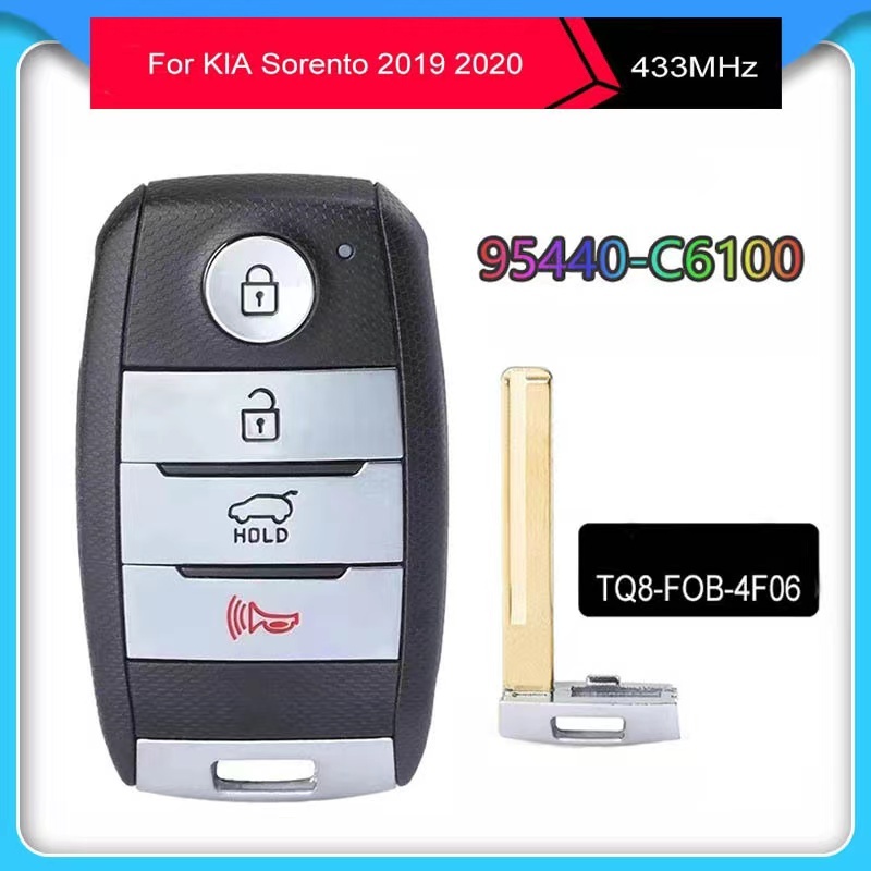 For Kia Sorento 2019-2020 keyless car remote Key 3+1 Buttons 433mhz with id47 chip FCCID 95440-C6100