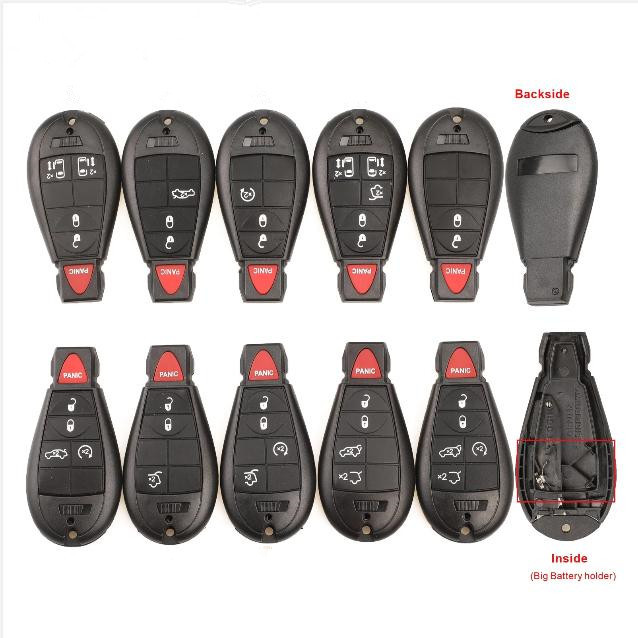 For Chrysler 3/4/5/6/7 button remote key shell for Chrysler Town & Country Jeep Grand Cherokee Dodge