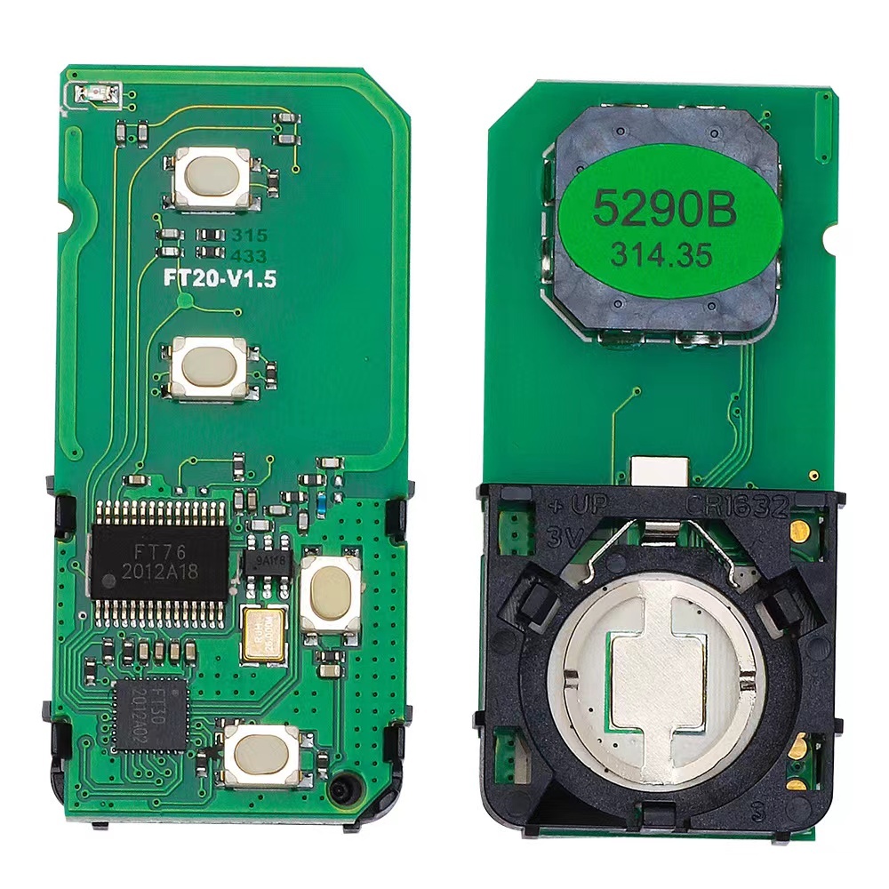 For Lexus 4 Button RX350 450 460 2010-2015 FSK 315 MHz/433MHZ smart Remote Key Board 5290 / ID74-WD04 CHIP / FCC ID: HYQ14ACX 