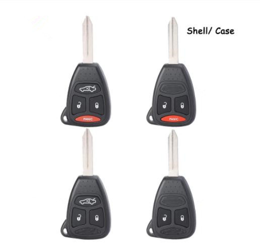 For Chrysler 2/3/4 big Button Car Key Case Shell For Dodge Jeep Grand Cherokee Chrysler 300 Town remote key
