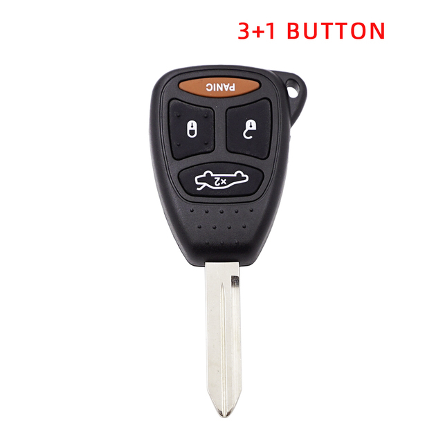 For Chrysler 2/3/4 big Button Car Key Case Shell For Dodge Jeep Grand Cherokee Chrysler 300 Town remote key