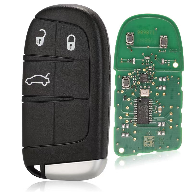 For Original Fiat 500 500L 2 3 button Smart Keyless go Remote Key 433MHz with PCF7953 chip FCC ID: M3N-40821302