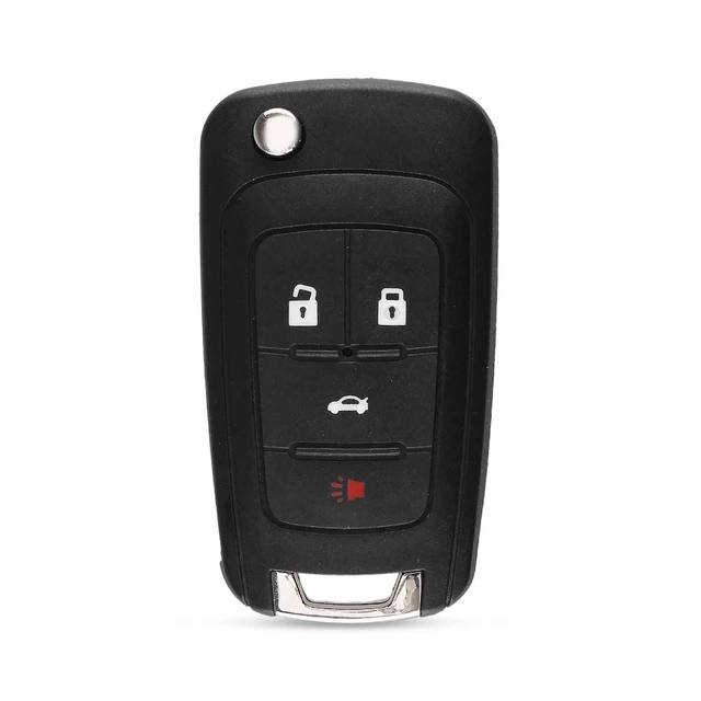 For Chevrolet 2 /3/ 4 /5 button flip remote key shell with hu100 blade