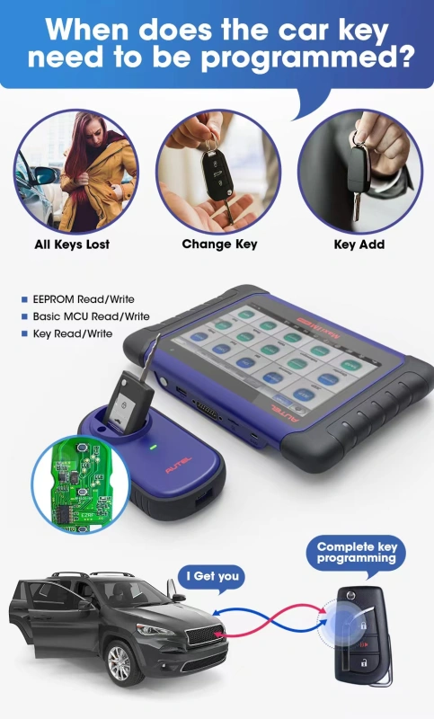 Autel MaxiIM IM508 Key Programmer OBD2 Diagnostic Scanner with 22+ Advanced Service IMMO All System Diagnosis
