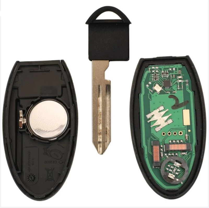 For Nissan X-trail Qashqai 2014-2017 2 3 button 433mhz remote keyless key with HITAG AES 4A chip