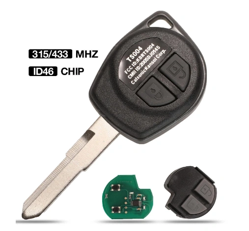 For Suzuki Swift 2 button remote key 315 / 433mhz with id46 chip