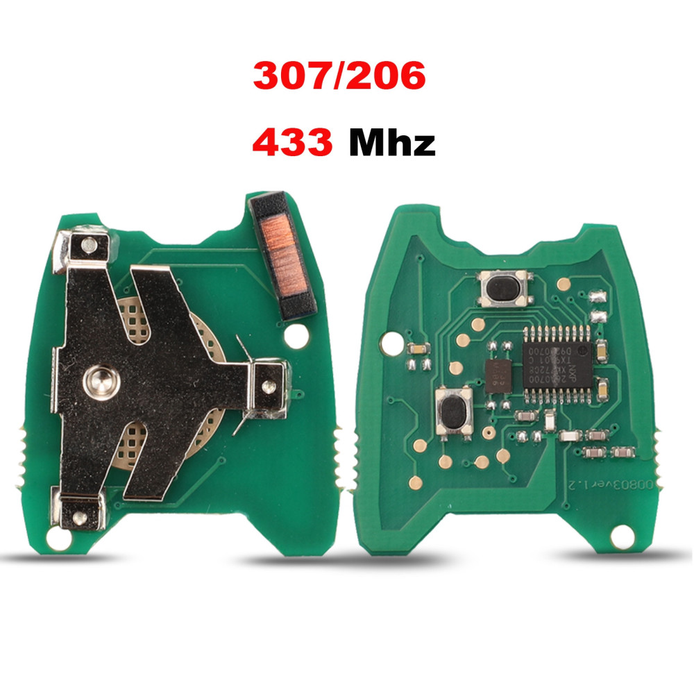 For Peugeot 2 button 433mhz 7961 chip PCB board for flip remote key