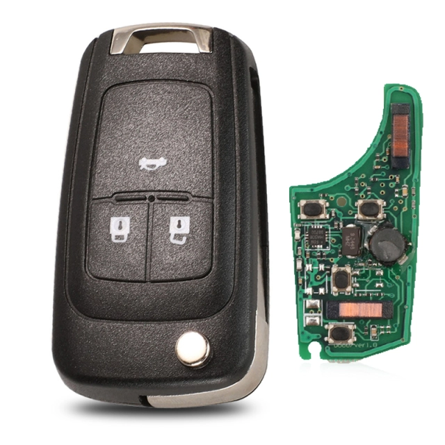 For Chevrolet 2/ 3 /4/ 5 Button keyless remote key with 315mhz / 433mhz PCF7952 Chip with hu100 blade