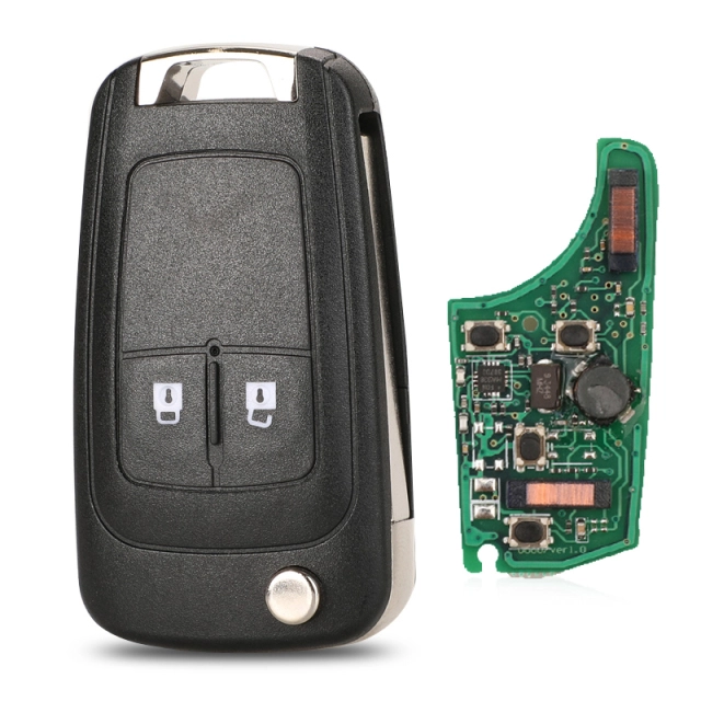 For Chevrolet 2/ 3 /4/ 5 Button keyless remote key with 315mhz / 433mhz PCF7952 Chip with hu100 blade
