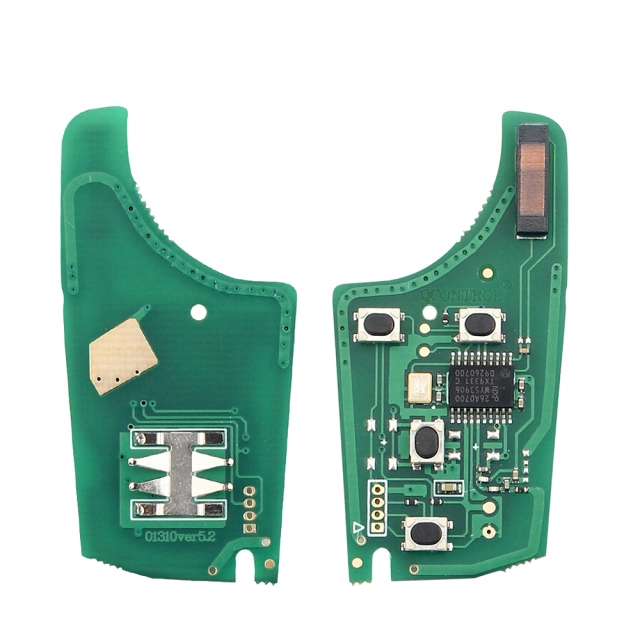 For Chevrolet 2/ 3 /4/ 5 Button remote key with 315mhz / 433mhz ID46 PCF7937E Chip with hu100 blade