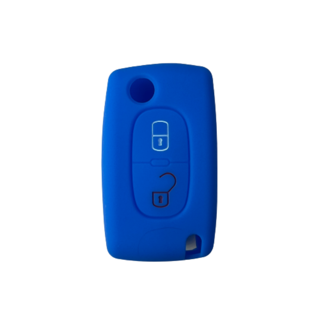 For Citroen peugeot 2 button key silicone case
