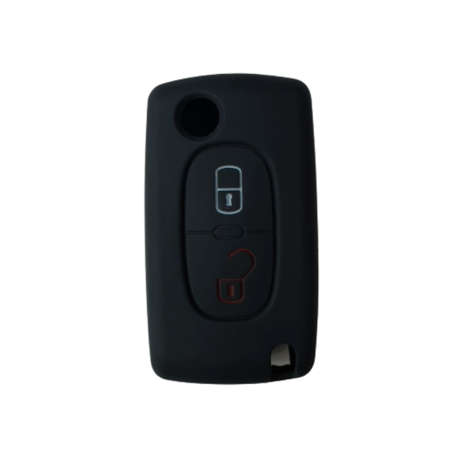 For Citroen peugeot 2 button key silicone case