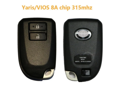 For original Toyota YARIS VIOS 2015-2017 2/ 3 button 315mhz remote key with 8A chip PCB NO.:61E381-0010/0011 FCC ID: BS2ET
