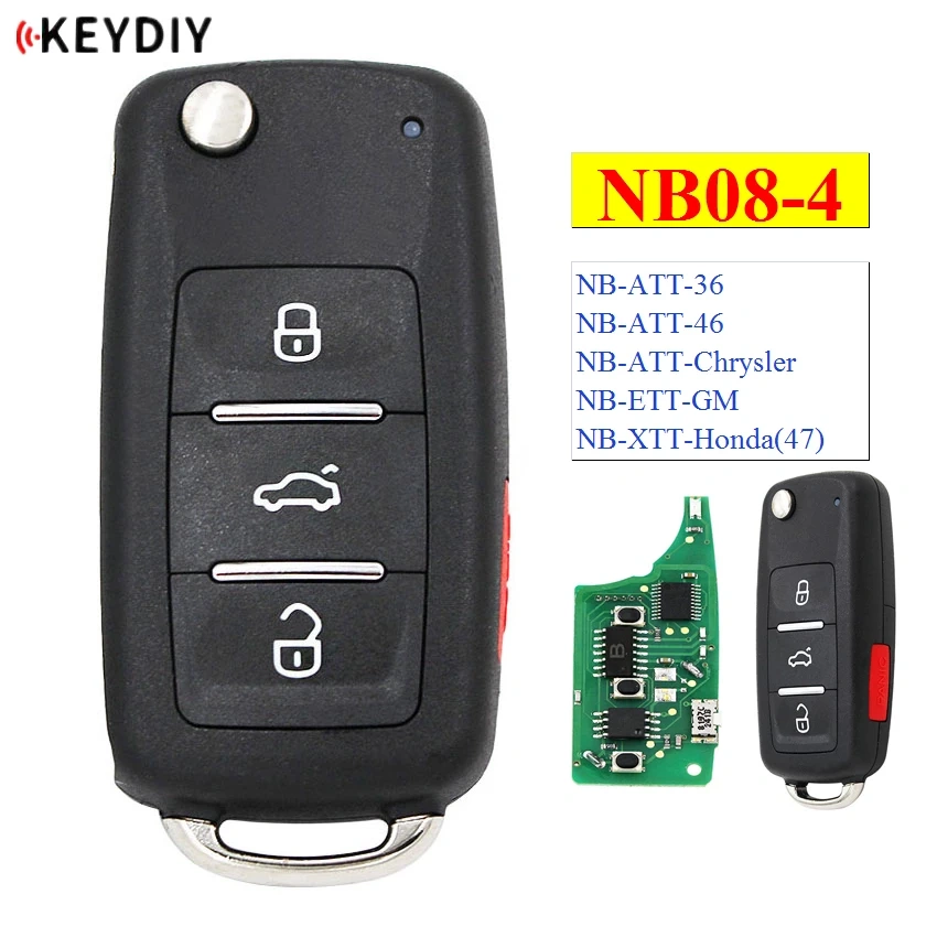 KEYDIY NB08-3/4 NB Series Multi-functional Remote Control Universal for KD900 URG200 KD-X2