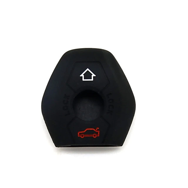 For BMW 3 button key silicone case black blue red color