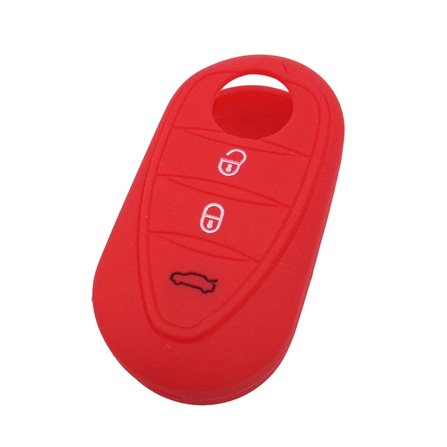 For Alfa 3 button key silicone case black blue red color