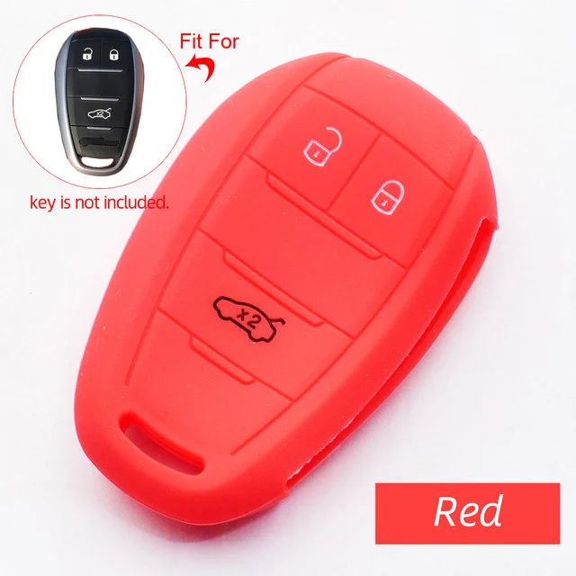 For Alfa 3 button key silicone case black blue red color