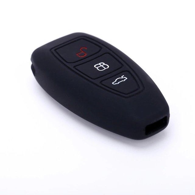 For Ford 3 button key silicone case black blue red color