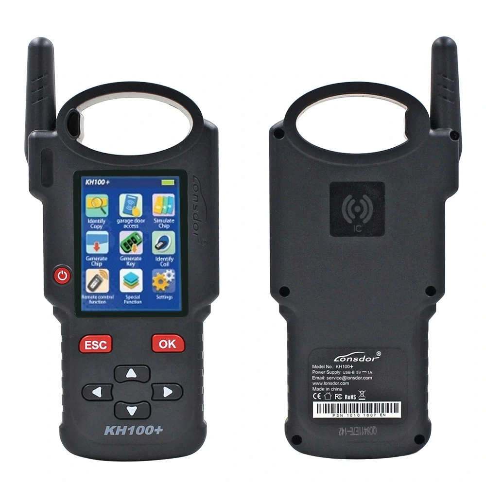 Lonsdor KH100+ Hand-Held Smart Remote Key Programmer used for identify chip access control key simulate chip generate chip