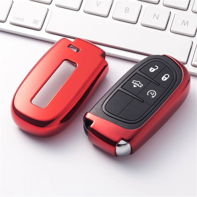 TPU Car Key protective Case For Chrysler Jeep Grand Cherokee remote key, can choose color