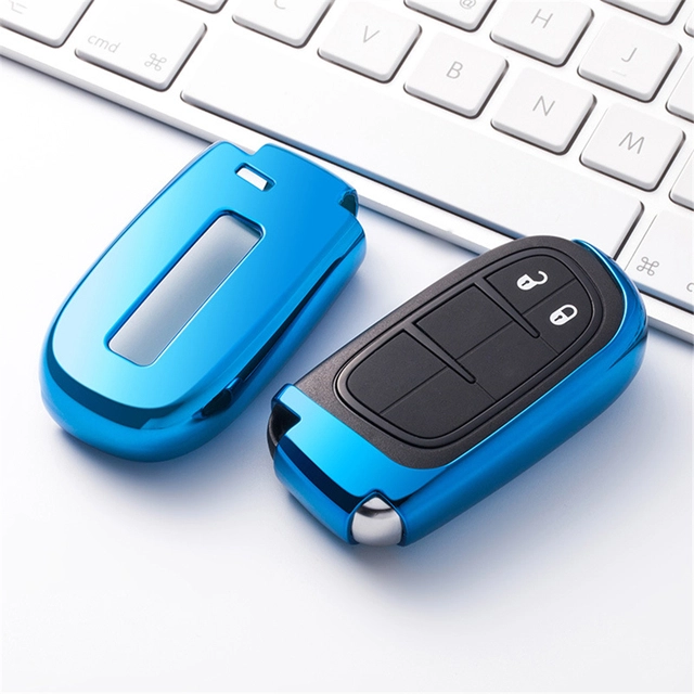 TPU Car Key protective Case For Chrysler Jeep Grand Cherokee remote key, can choose color