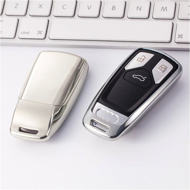TPU Car Key protective Case For Audi New remote key, can choose color