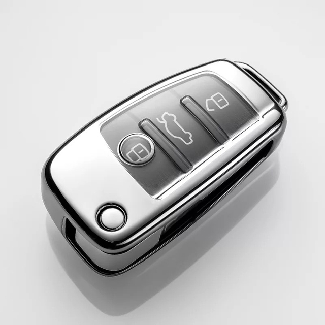 TPU Car Key protective Case Full Cover For Audi A1 A3 Q7 remote key, can choose color