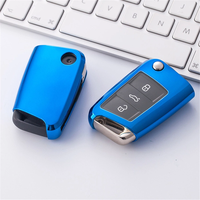 TPU Car Key protective Case For VW Polo Golf remote key, can choose color