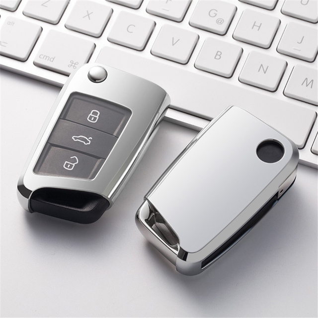TPU Car Key protective Case For VW Polo Golf remote key, can choose color