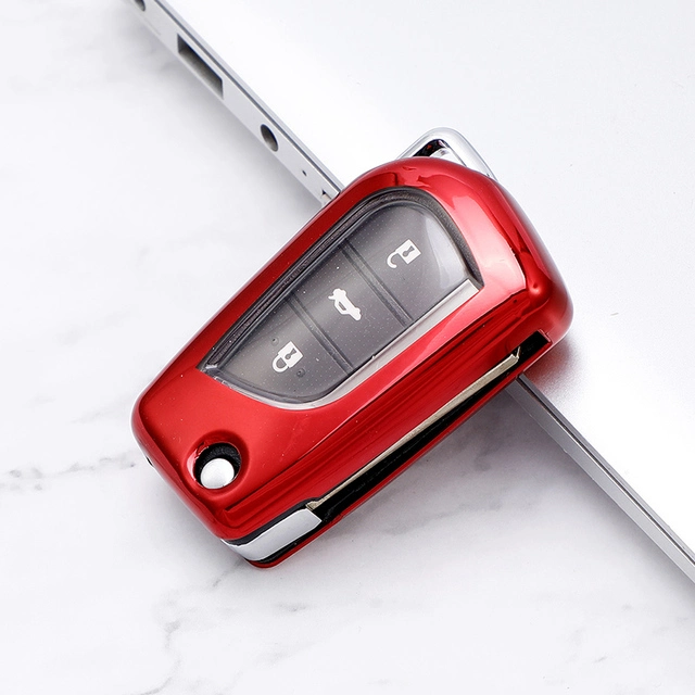 TPU Car Key protective Case For Toyota Camry Corolla remote key, can choose color