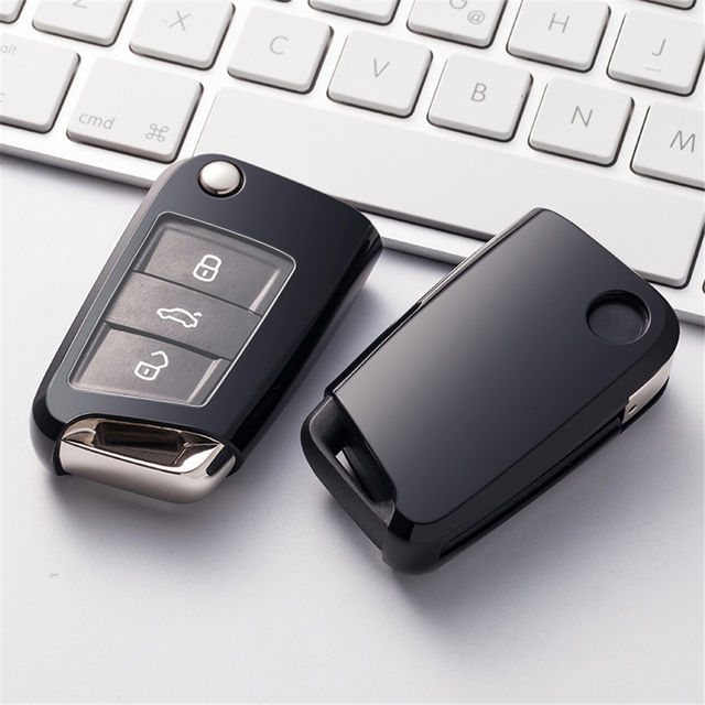 TPU Car Key protective Case For VW Polo Golf remote key, can choose color