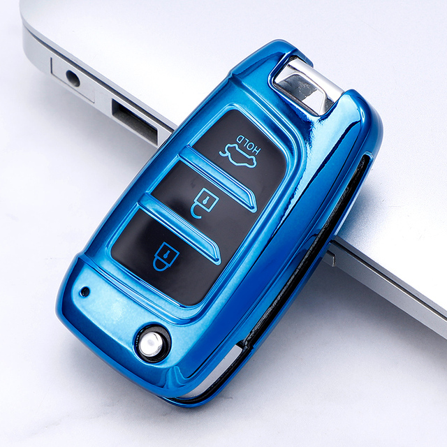 TPU Car Key protective Case For Hyundai Elantra Solaris Tucson remote key, can choose color