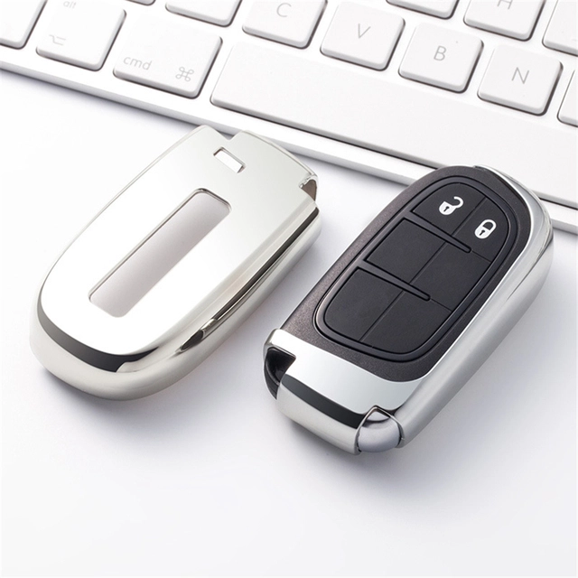TPU Car Key protective Case For Chrysler Jeep Grand Cherokee remote key, can choose color