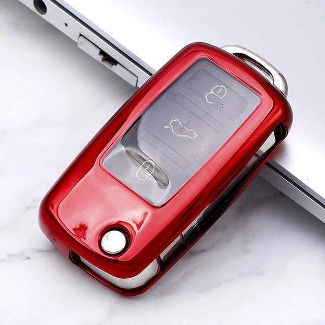 TPU Car Key protective Case For VW passat B5 remote key, can choose color