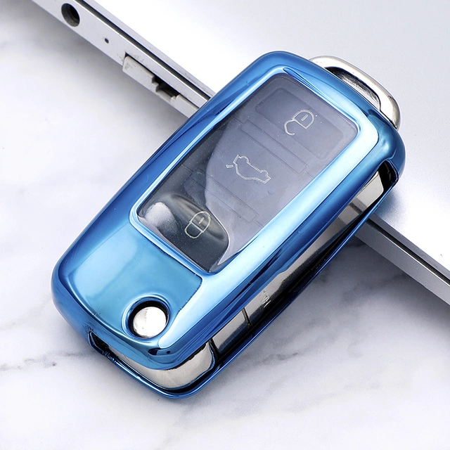 TPU Car Key protective Case For VW passat B5 remote key, can choose color