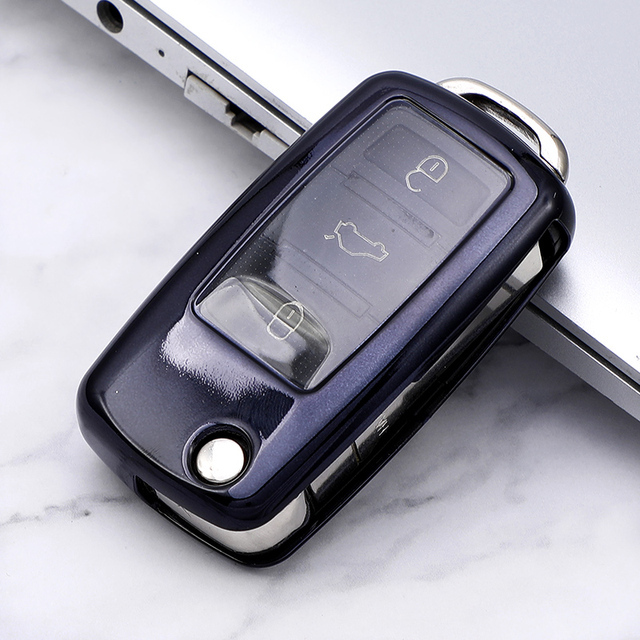 TPU Car Key protective Case For VW passat B5 remote key, can choose color
