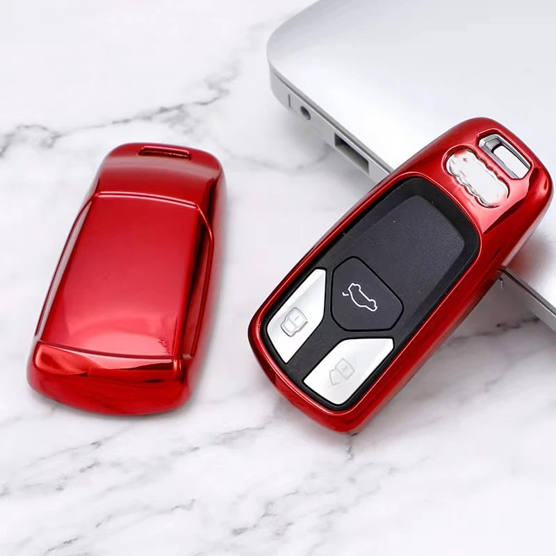 TPU Car Key protective Case For Audi New remote key, can choose color