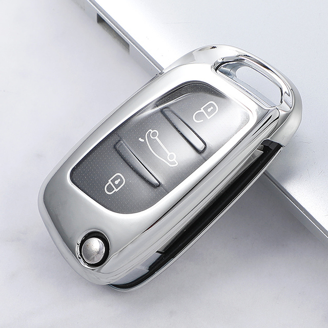 TPU Car Key protective Case For citroen peugeot remote key, can choose color