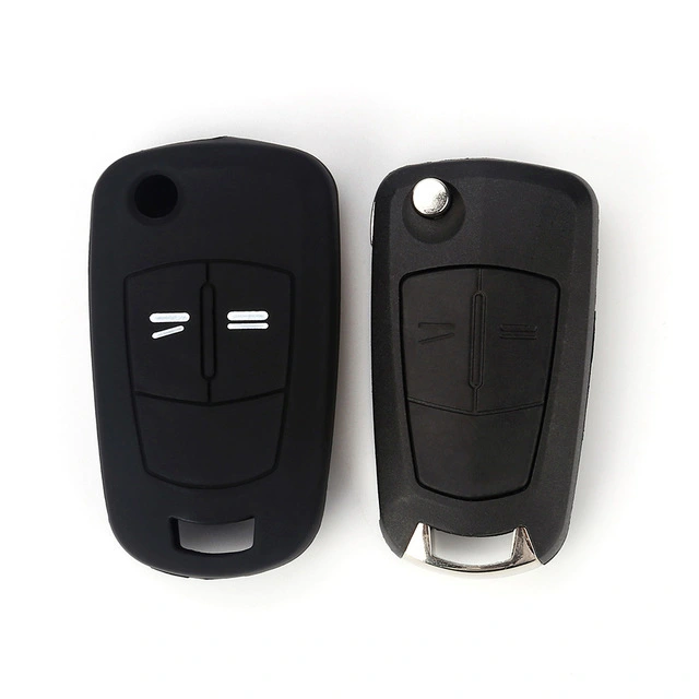 For Opel 2 button key silicone case black blue red color