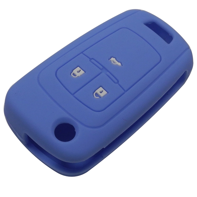 For Opel 3 button key silicone case black blue red color
