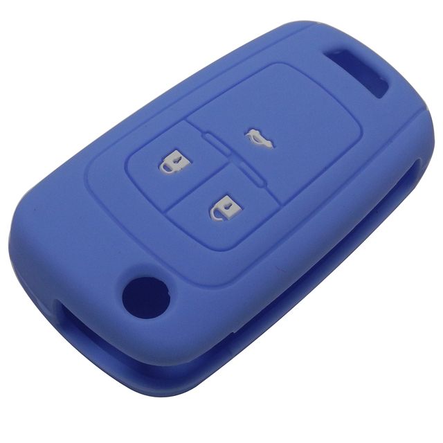 For Opel 3 button key silicone case black blue red color