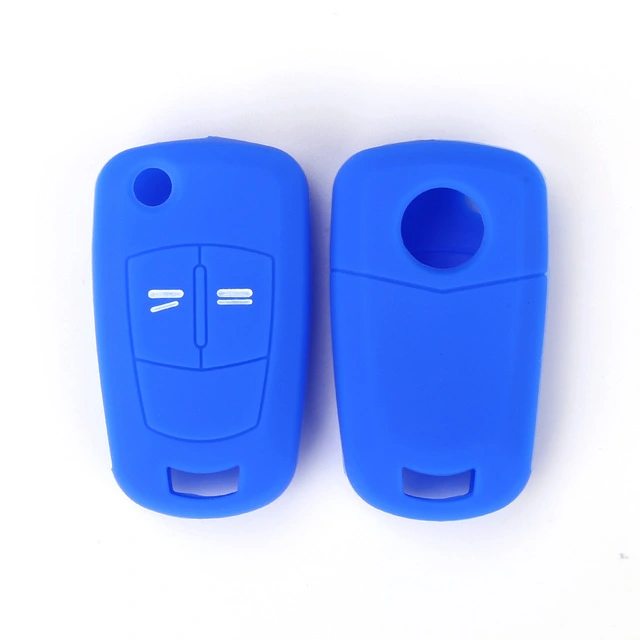 For Opel 2 button key silicone case black blue red color
