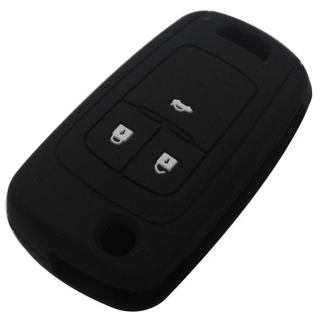 For Opel 3 button key silicone case black blue red color