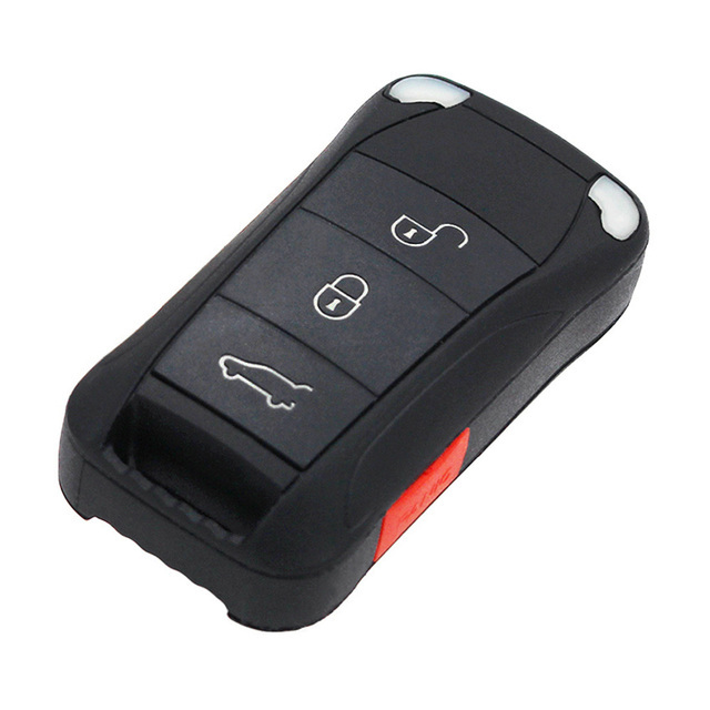 For porsche Cayenne keyless go Flip Remote Key 4 button 315/433MHZ ID46 PCF7942 Chip