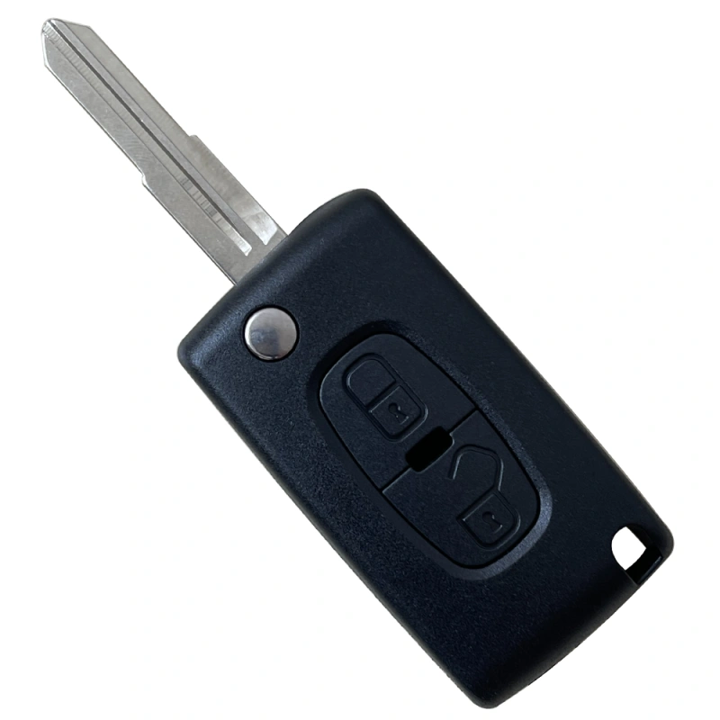 For Peugeot 2 Buttons remote key shell with MIT11R blade